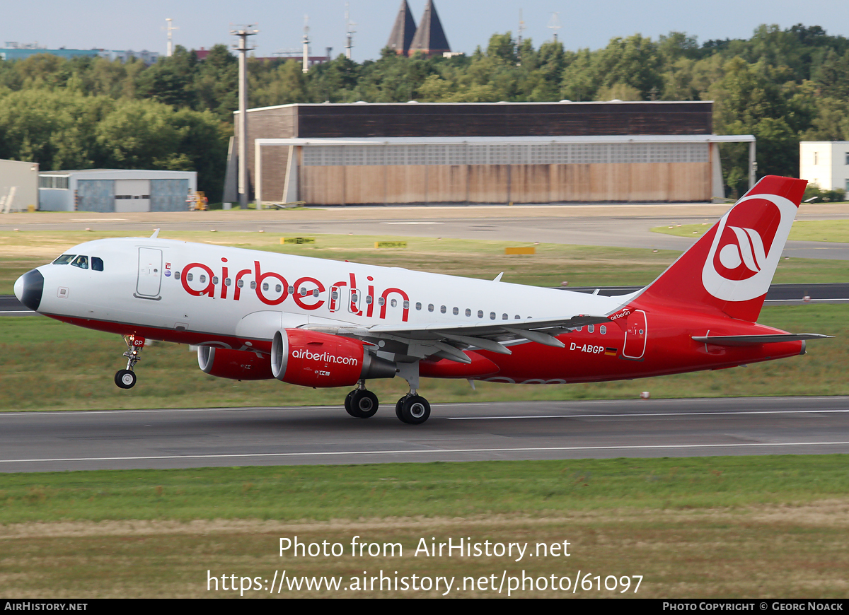 Aircraft Photo of D-ABGP | Airbus A319-112 | Air Berlin | AirHistory.net #61097