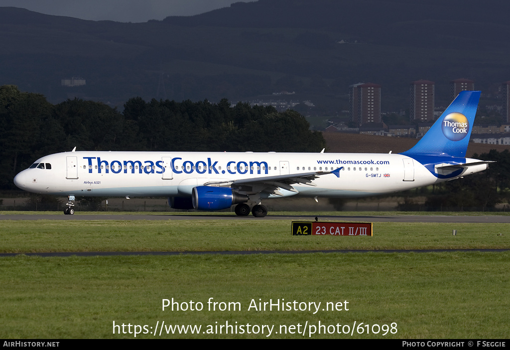 Aircraft Photo of G-SMTJ | Airbus A321-211 | Thomas Cook Airlines | AirHistory.net #61098