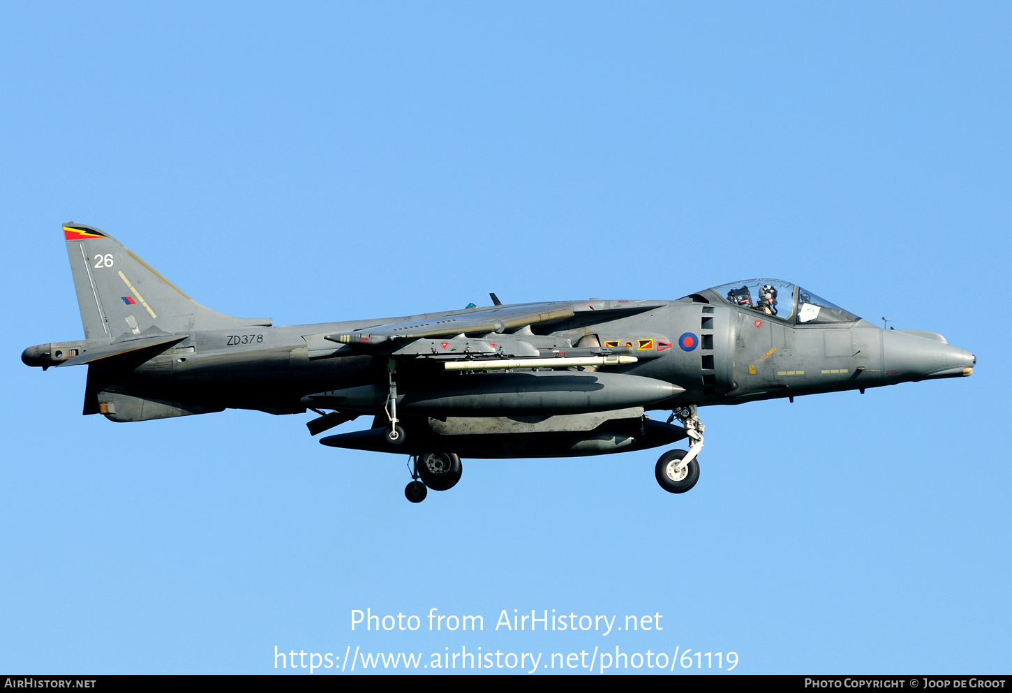 Aircraft Photo of ZD378 | British Aerospace Harrier GR7 | UK - Air Force | AirHistory.net #61119