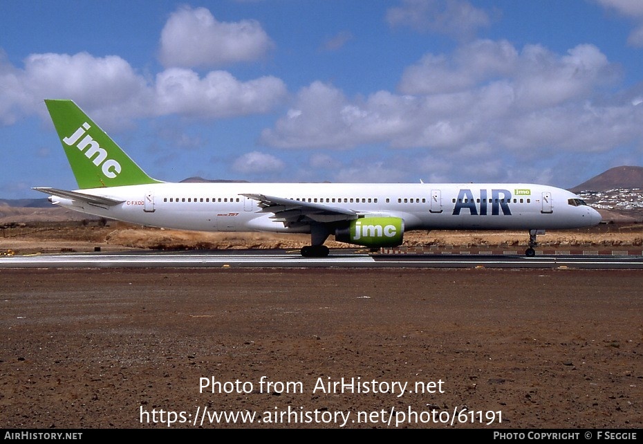 Aircraft Photo of C-FXOO | Boeing 757-28A | JMC Air | AirHistory.net #61191