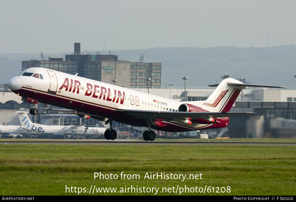 Aircraft Photo of D-AGPB | Fokker 100 (F28-0100) | Air Berlin | AirHistory.net #61208