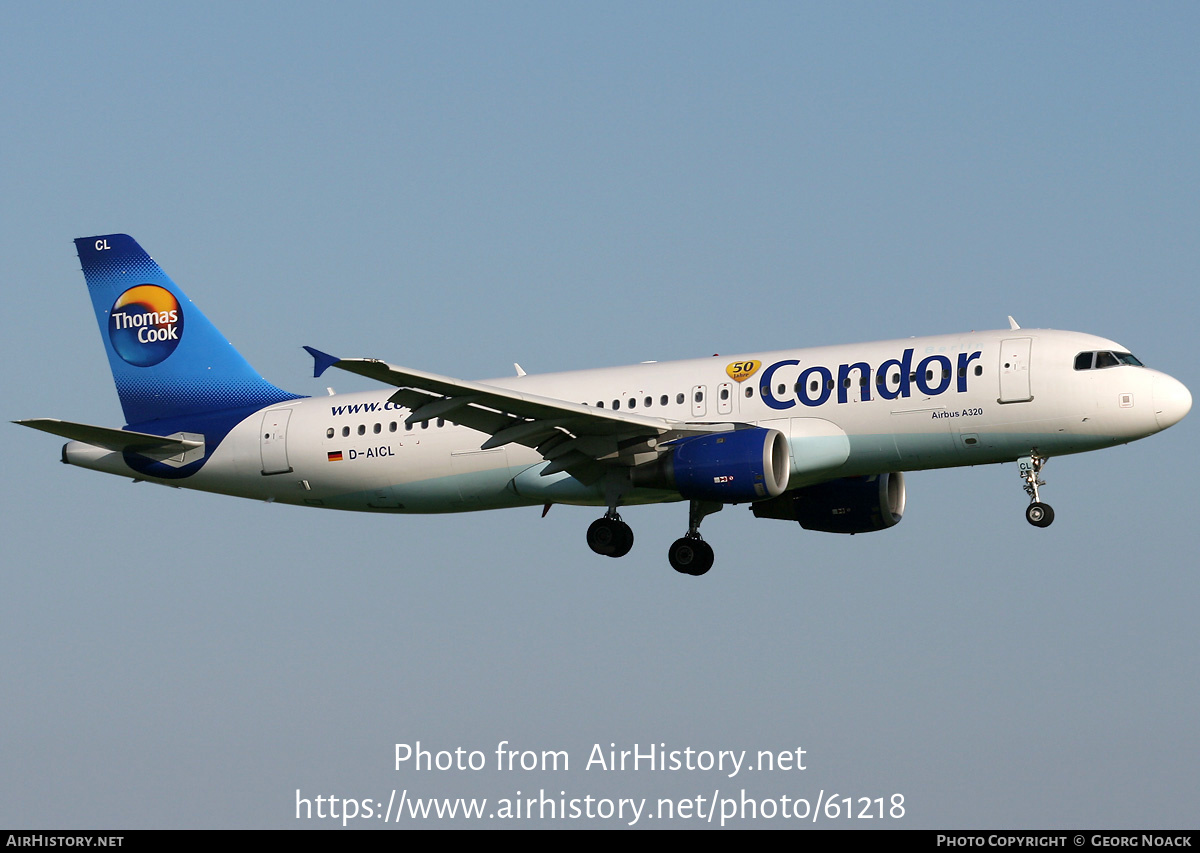 Aircraft Photo of D-AICL | Airbus A320-212 | Condor Berlin | AirHistory.net #61218