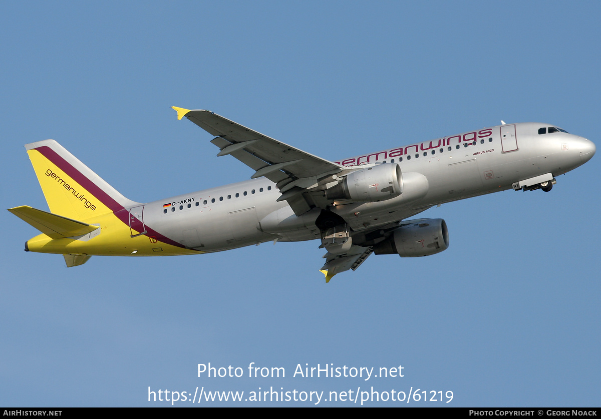 Aircraft Photo of D-AKNY | Airbus A320-212 | Germanwings | AirHistory.net #61219