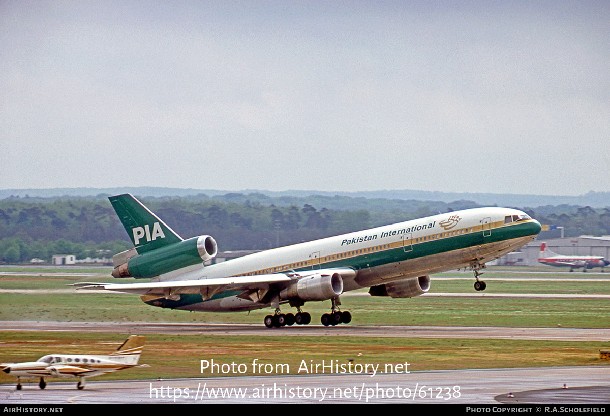 Aircraft Photo of AP-AYM | McDonnell Douglas DC-10-30 | Pakistan International Airlines - PIA | AirHistory.net #61238