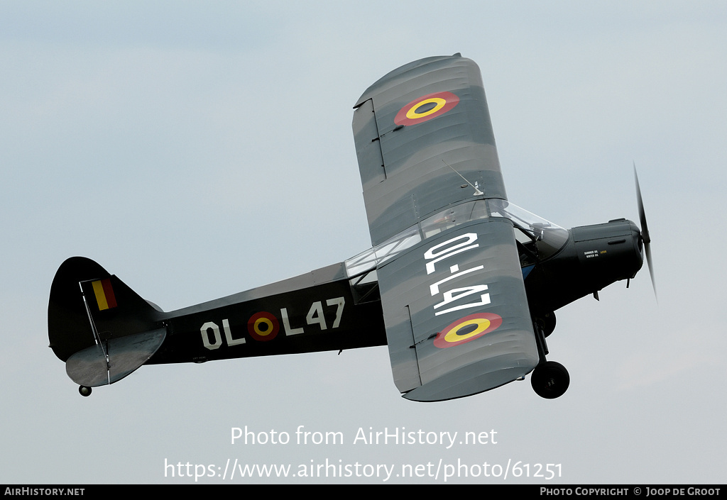 Aircraft Photo of OO-SPG / OL-L47 | Piper L-18C Super Cub | Belgium - Army | AirHistory.net #61251