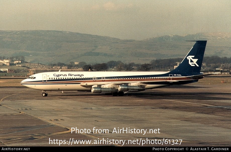 Aircraft Photo of 5B-DAL | Boeing 707-123B | Cyprus Airways | AirHistory.net #61327