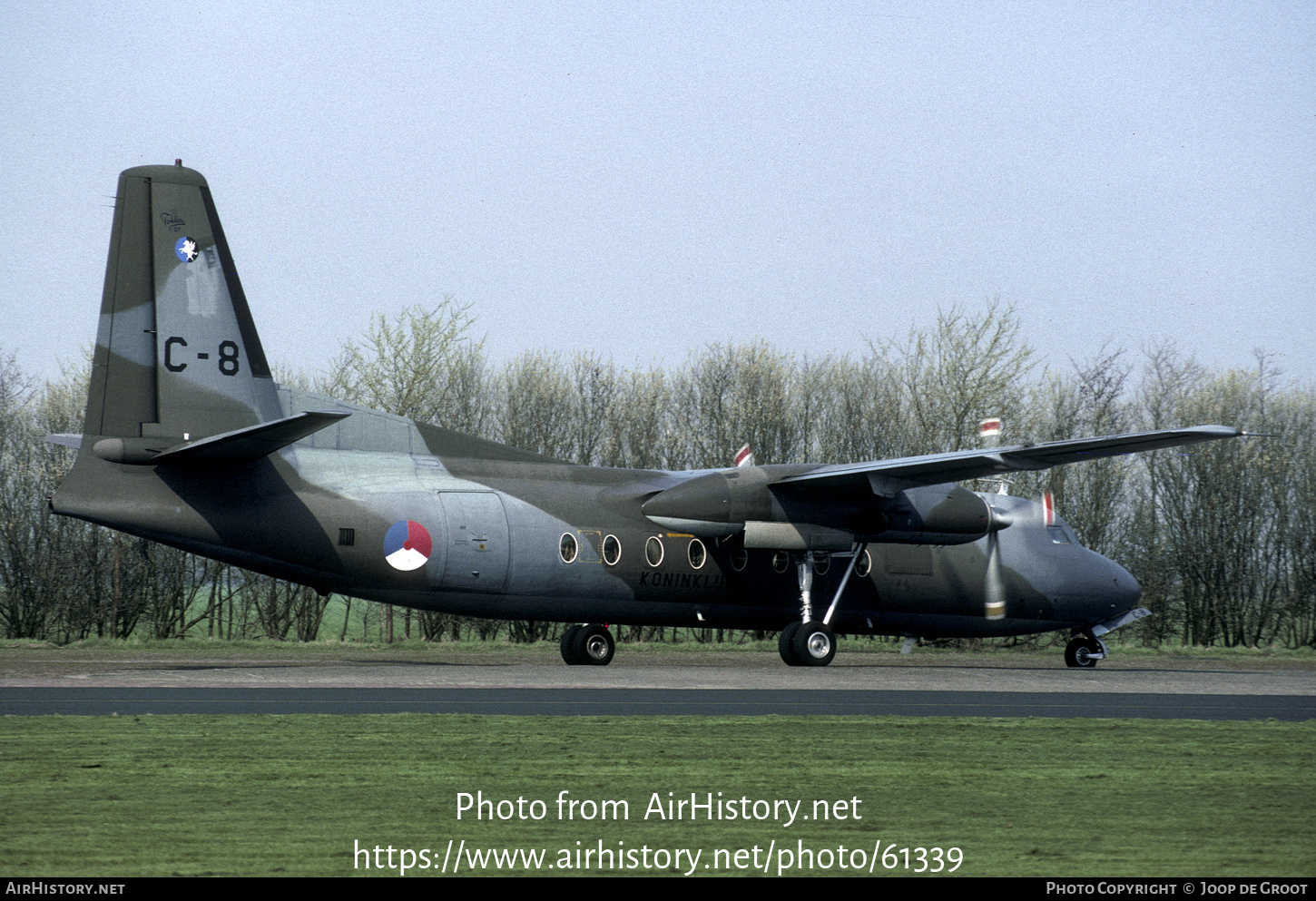 Aircraft Photo of C-8 | Fokker F27-300M Troopship | Netherlands - Air Force | AirHistory.net #61339