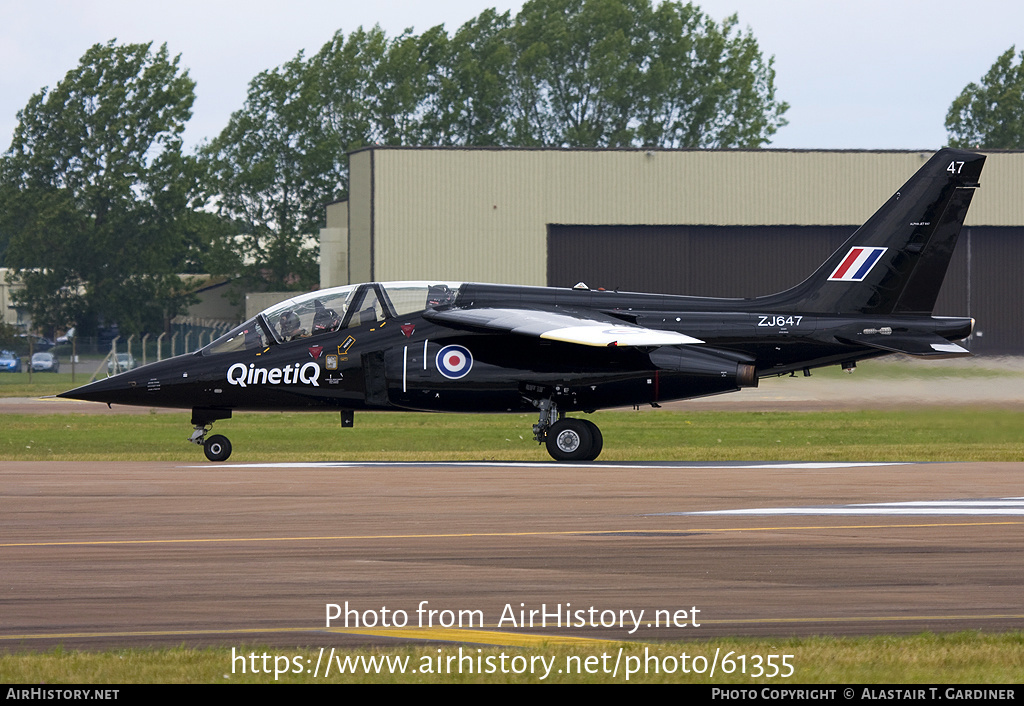 Aircraft Photo of ZJ647 | Dassault-Dornier Alpha Jet A | UK - Air Force | AirHistory.net #61355