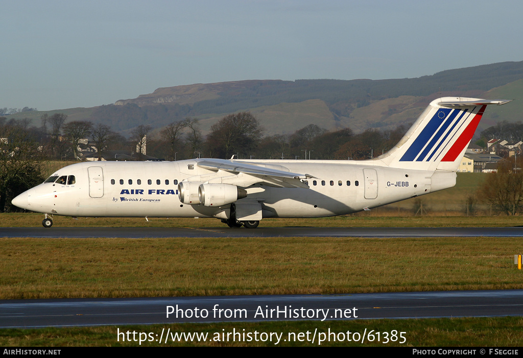 Aircraft Photo of G-JEBB | British Aerospace BAe-146-300 | Air France | AirHistory.net #61385