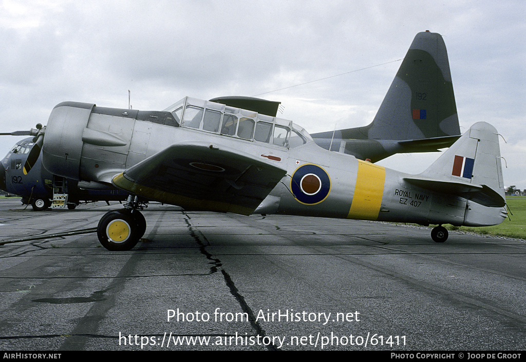 Aircraft Photo of EZ407 | North American AT-6D Harvard III | UK - Navy | AirHistory.net #61411