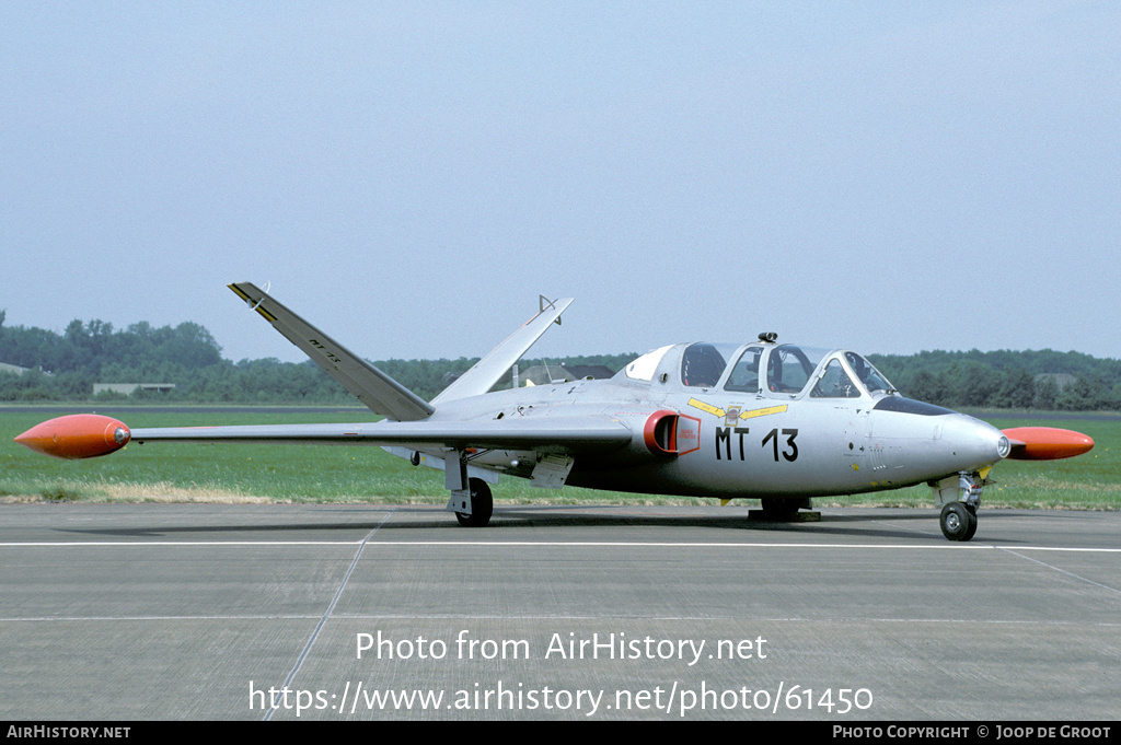 Aircraft Photo of MT13 | Fouga CM-170R Magister | Belgium - Air Force | AirHistory.net #61450