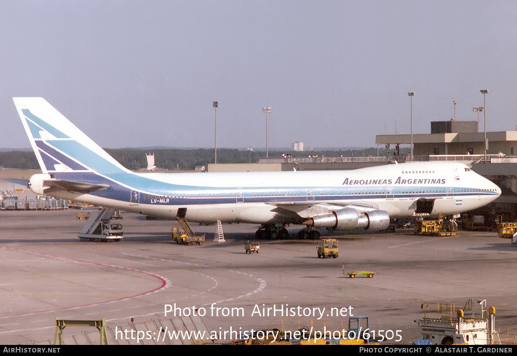 Aircraft Photo of LV-MLR | Boeing 747-287B | Aerolíneas Argentinas | AirHistory.net #61505