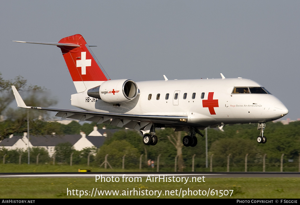 Aircraft Photo of HB-JRA | Bombardier Challenger 604 (CL-600-2B16) | REGA - Swiss Air Ambulance | AirHistory.net #61507