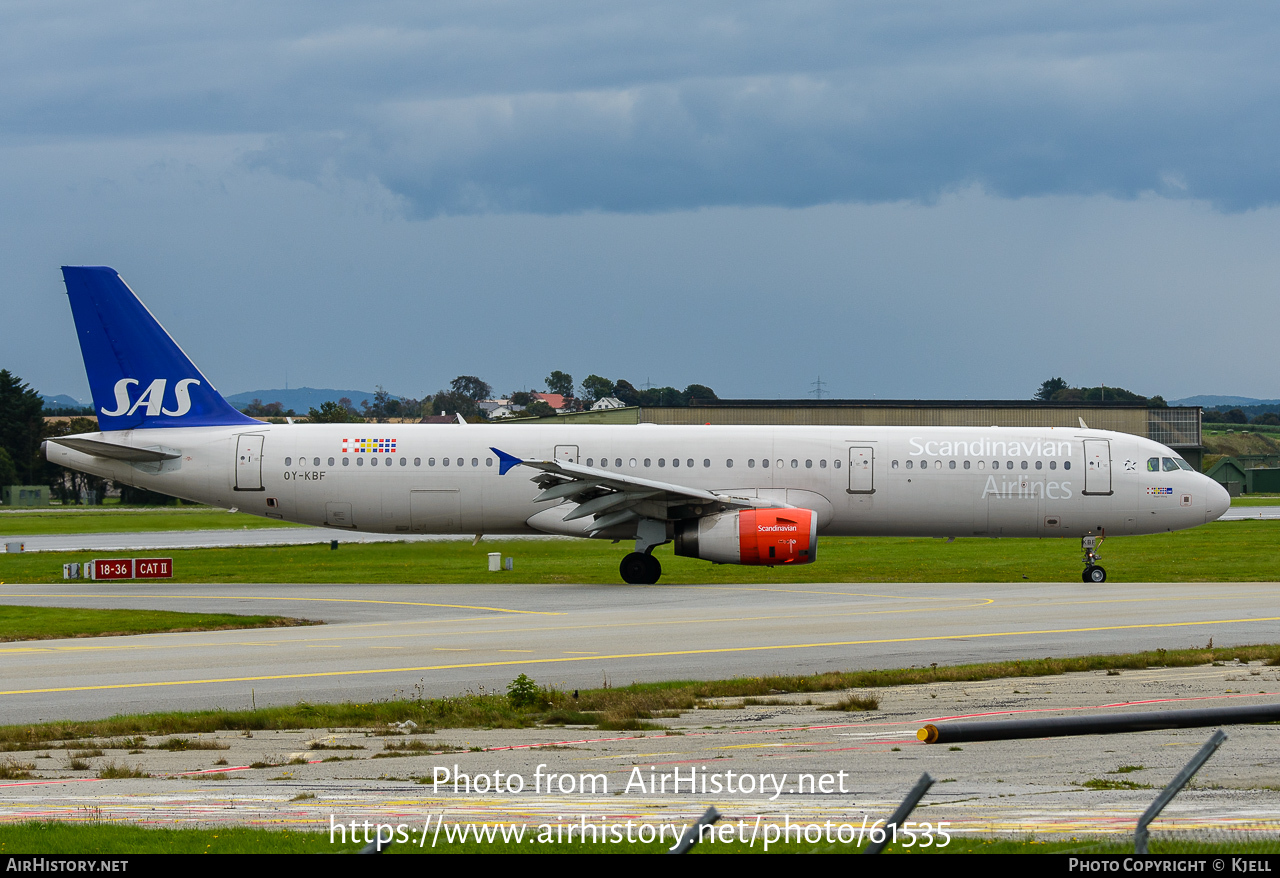 Aircraft Photo of OY-KBF | Airbus A321-232 | Scandinavian Airlines - SAS | AirHistory.net #61535