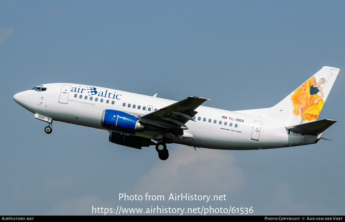 Aircraft Photo of YL-BBA | Boeing 737-505 | AirBaltic | AirHistory.net #61536