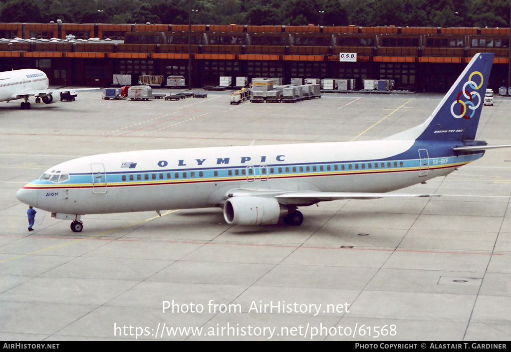 Aircraft Photo of SX-BKF | Boeing 737-484 | Olympic | AirHistory.net #61568