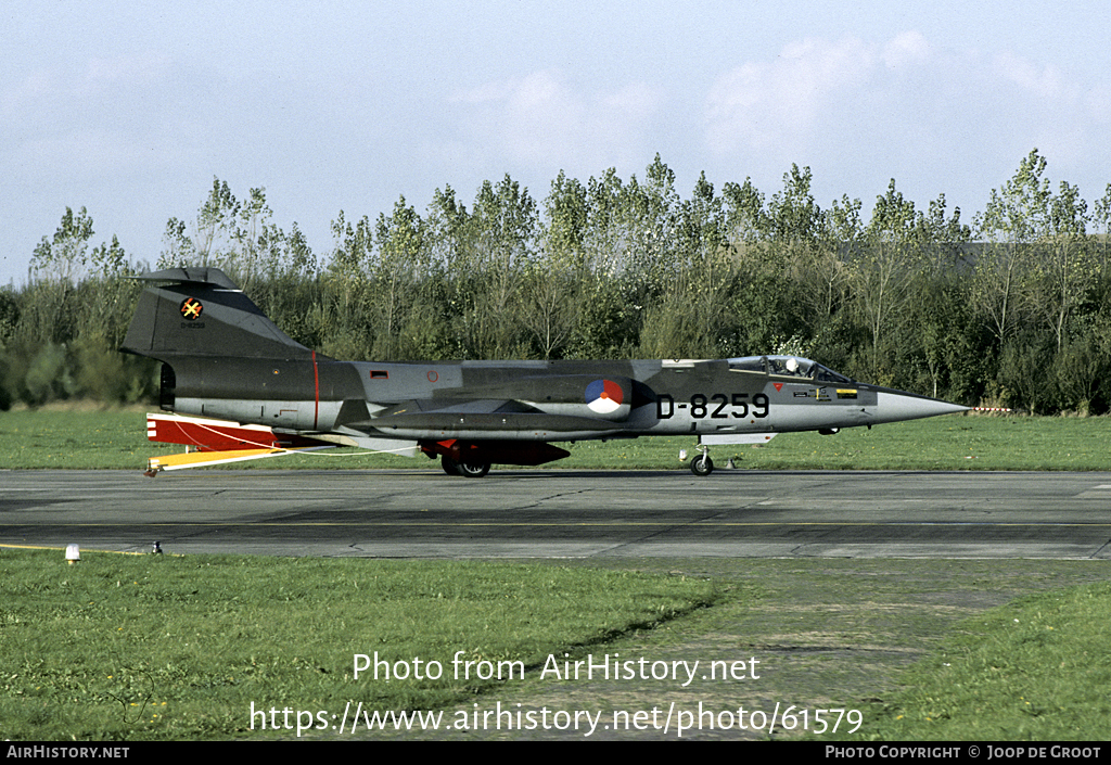 Aircraft Photo of D-8259 | Lockheed F-104G Starfighter | Netherlands - Air Force | AirHistory.net #61579