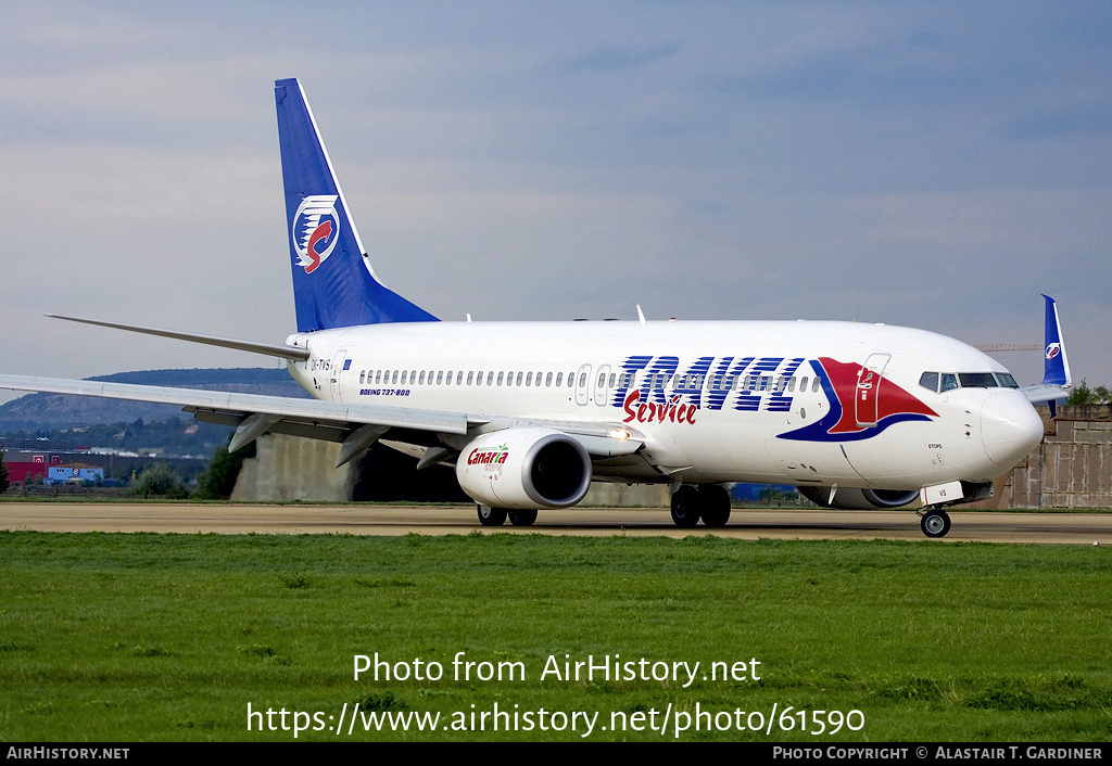 Aircraft Photo of OK-TVS | Boeing 737-86N | Travel Service | AirHistory.net #61590