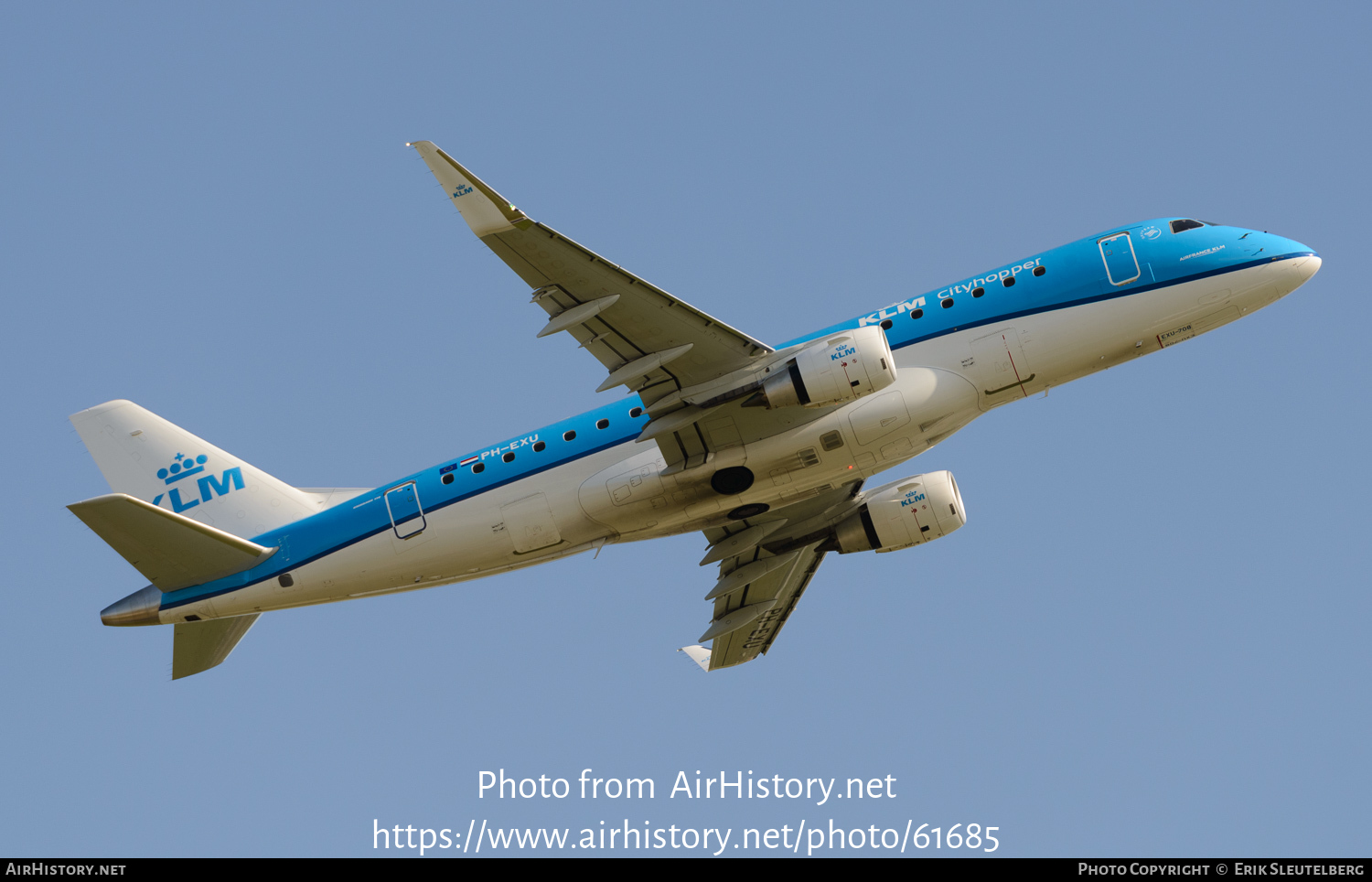 Aircraft Photo of PH-EXU | Embraer 175STD (ERJ-170-200STD) | KLM Cityhopper | AirHistory.net #61685