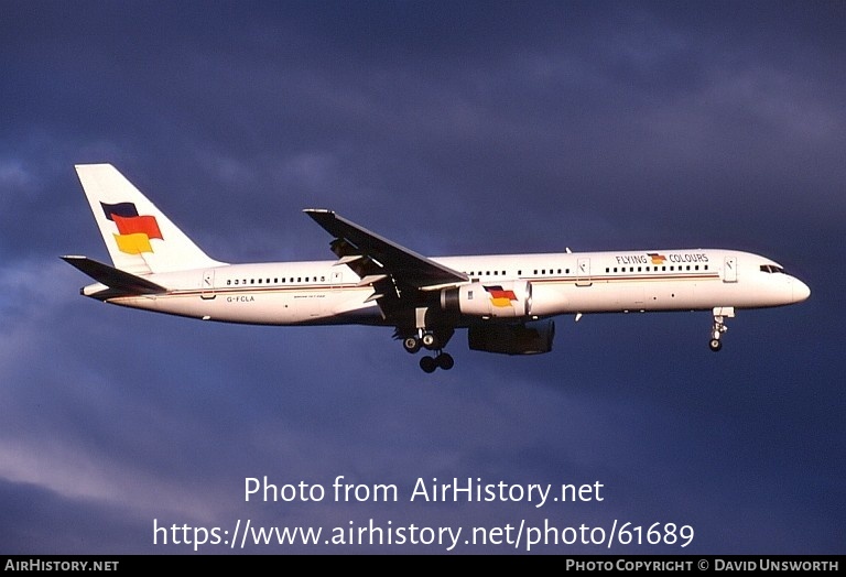 Aircraft Photo of G-FCLA | Boeing 757-28A | Flying Colours Airlines | AirHistory.net #61689