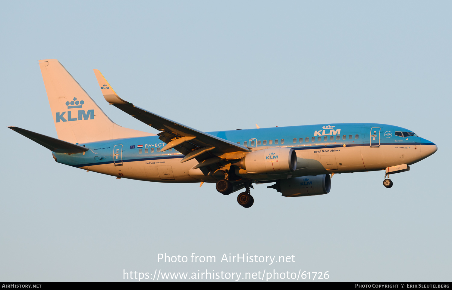 Aircraft Photo of PH-BGT | Boeing 737-7K2 | KLM - Royal Dutch Airlines | AirHistory.net #61726