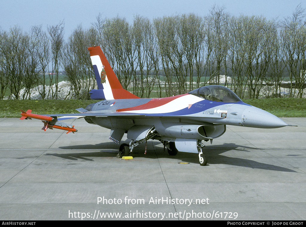 Aircraft Photo of J-213 | General Dynamics F-16A Fighting Falcon | Netherlands - Air Force | AirHistory.net #61729