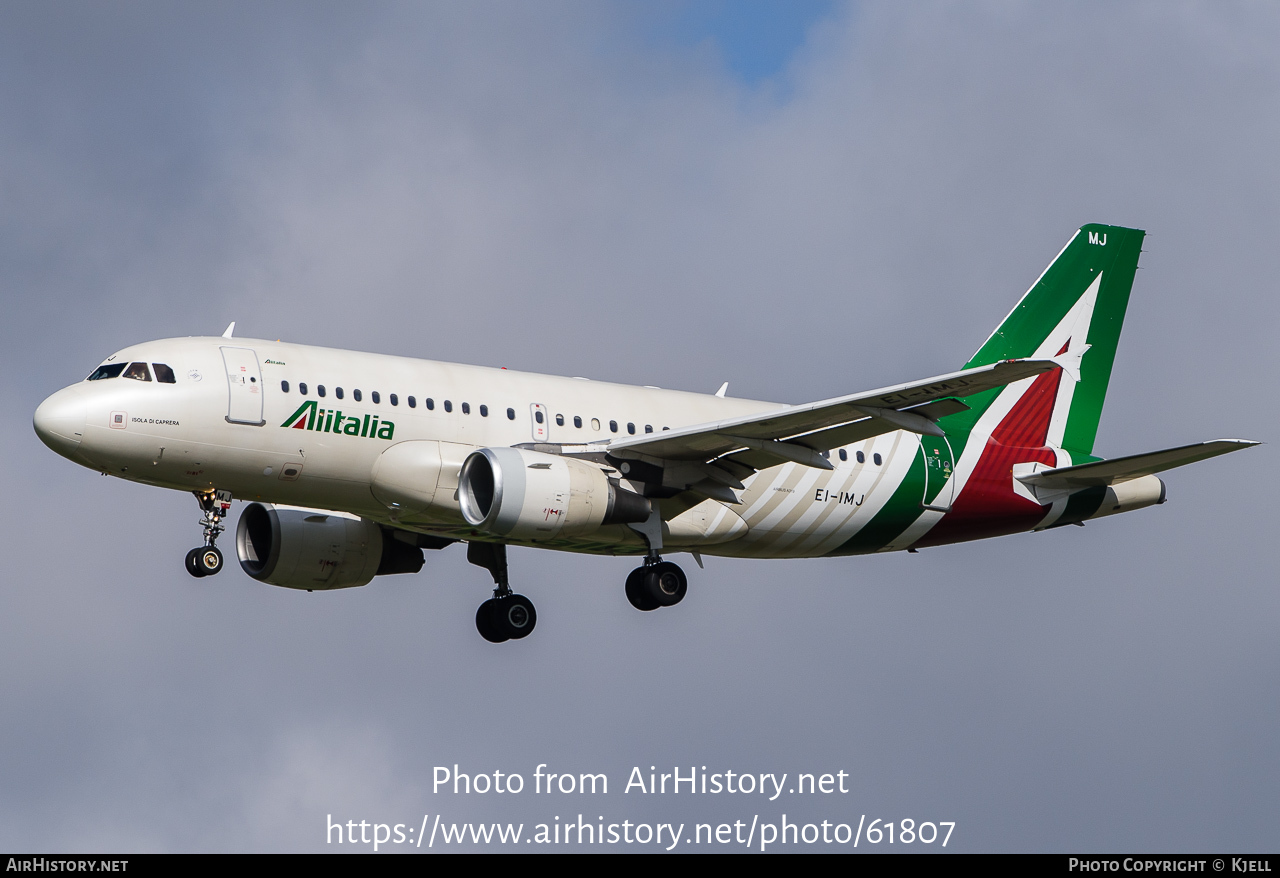 Aircraft Photo of EI-IMJ | Airbus A319-112 | Alitalia | AirHistory.net #61807