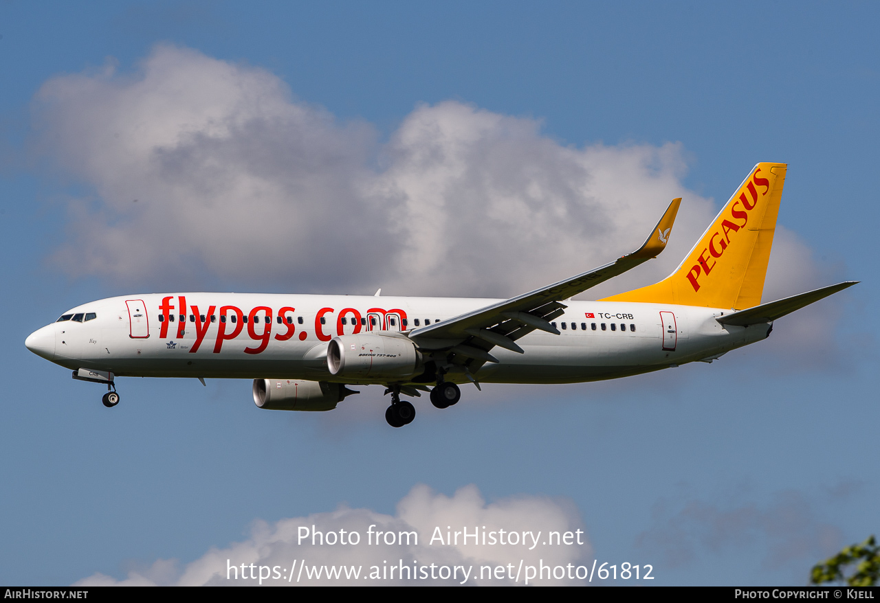 Aircraft Photo of TC-CRB | Boeing 737-8AL | Pegasus Airlines | AirHistory.net #61812