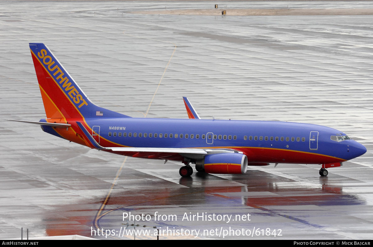 Aircraft Photo of N488WN | Boeing 737-7H4 | Southwest Airlines | AirHistory.net #61842