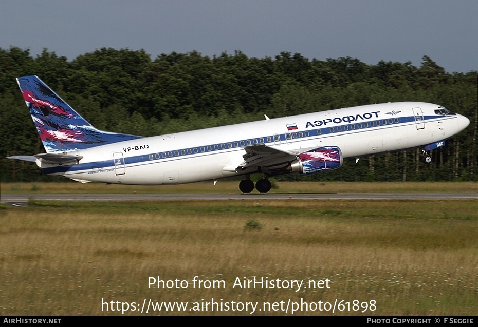 Aircraft Photo of VP-BAQ | Boeing 737-4M0 | Aeroflot | AirHistory.net #61898