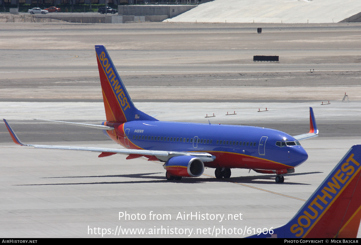 Aircraft Photo of N481WN | Boeing 737-7H4 | Southwest Airlines | AirHistory.net #61906