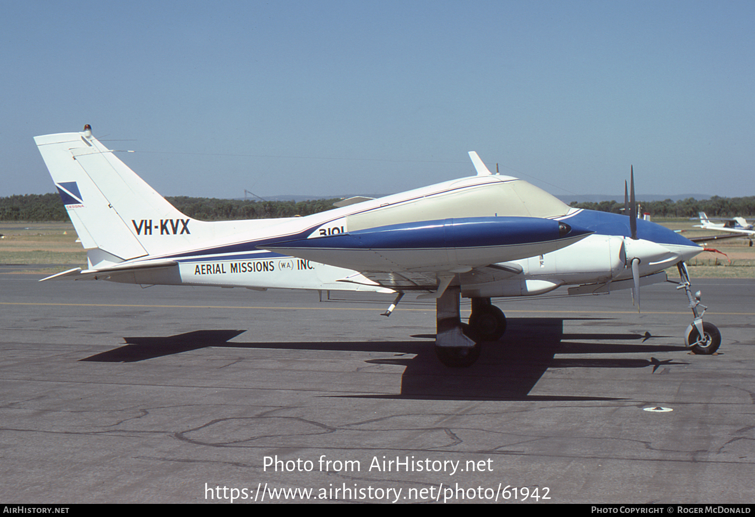 Aircraft Photo of VH-KVX | Cessna 310L | Aerial Missions | AirHistory.net #61942