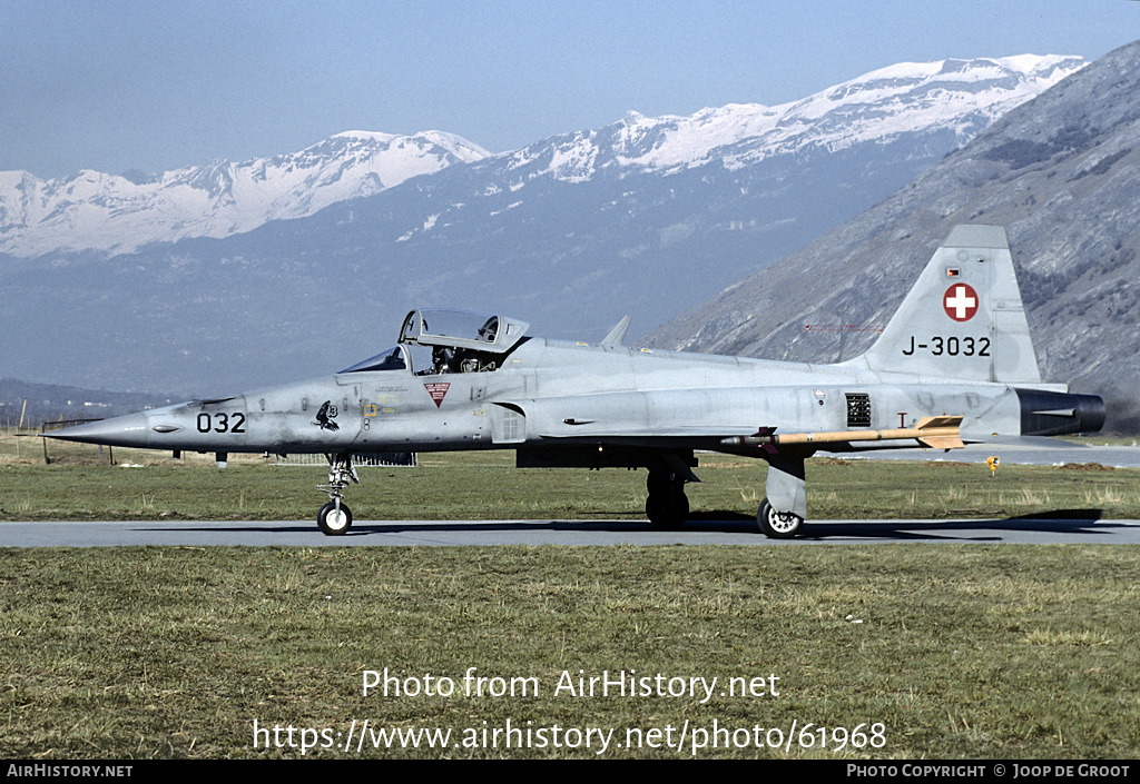 Aircraft Photo of J-3032 | Northrop F-5E Tiger II | Switzerland - Air Force | AirHistory.net #61968