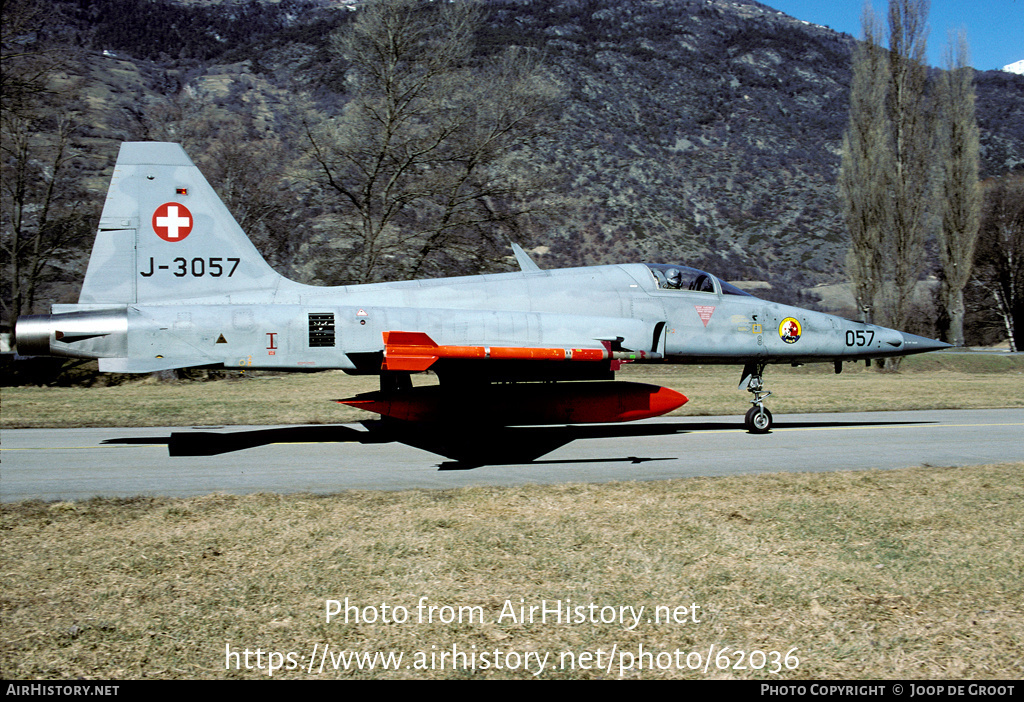 Aircraft Photo of J-3057 | Northrop F-5E Tiger II | Switzerland - Air Force | AirHistory.net #62036