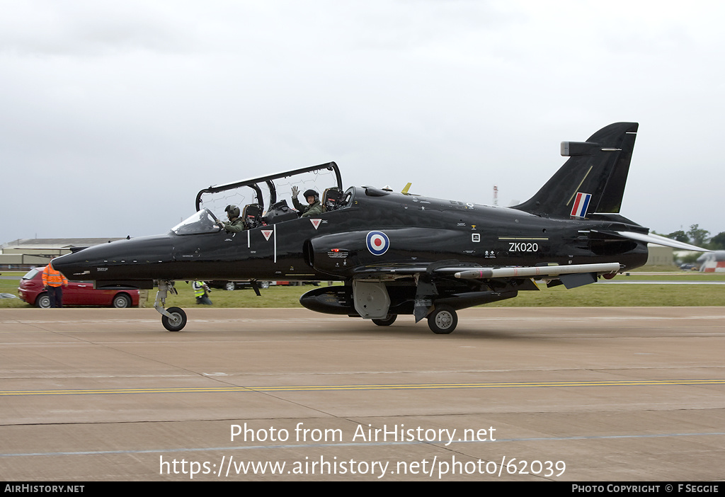 Aircraft Photo of ZK020 | BAE Systems Hawk T2 | UK - Air Force | AirHistory.net #62039