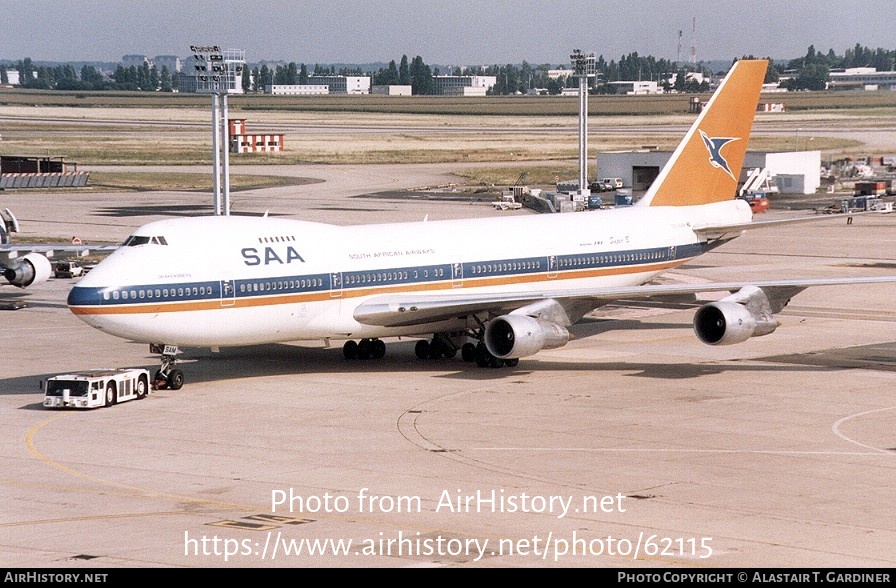 Aircraft Photo of ZS-SAM | Boeing 747-244B | South African Airways - Suid-Afrikaanse Lugdiens | AirHistory.net #62115