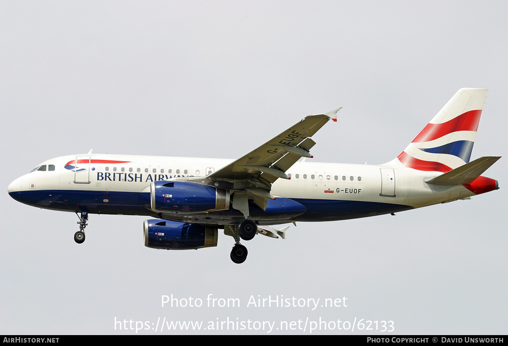 Aircraft Photo of G-EUOF | Airbus A319-131 | British Airways | AirHistory.net #62133