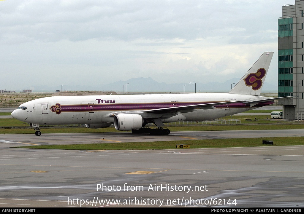 Aircraft Photo of HS-TJG | Boeing 777-2D7 | Thai Airways International | AirHistory.net #62144