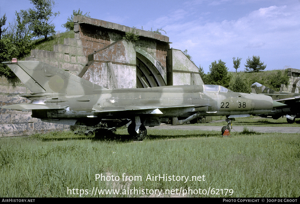 Aircraft Photo of 2238 | Mikoyan-Gurevich MiG-21SPS | Germany - Air Force | AirHistory.net #62179