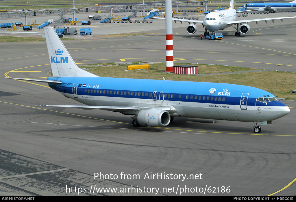 Aircraft Photo of PH-BTB | Boeing 737-406 | KLM - Royal Dutch Airlines | AirHistory.net #62186