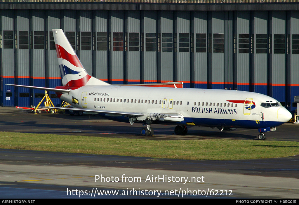 Aircraft Photo of G-BVNN | Boeing 737-4S3 | British Airways | AirHistory.net #62212