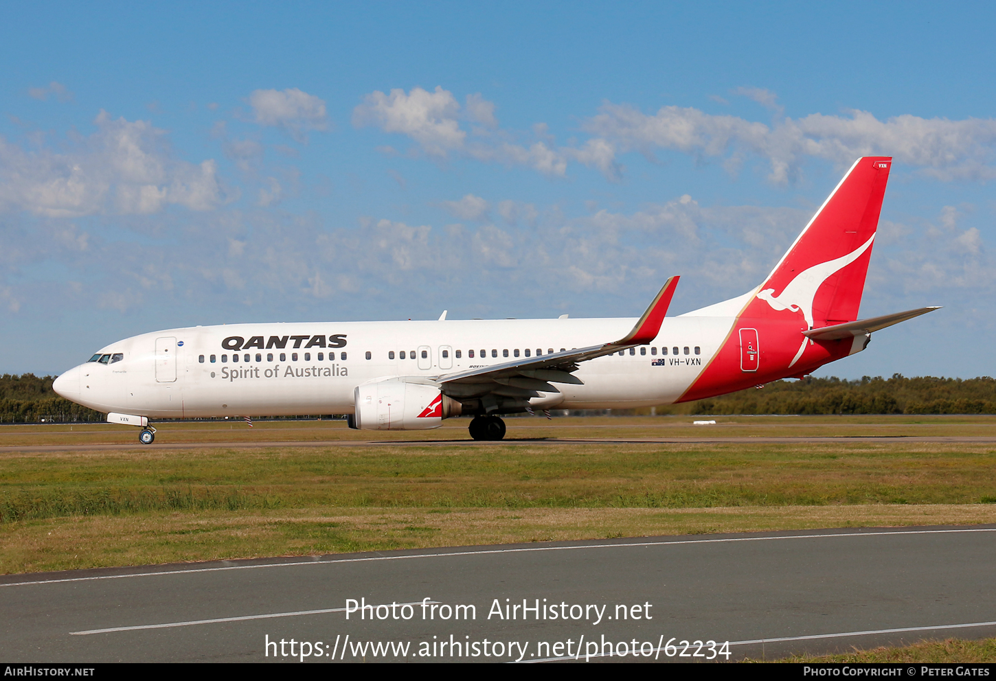 Aircraft Photo of VH-VXN | Boeing 737-838 | Qantas | AirHistory.net #62234