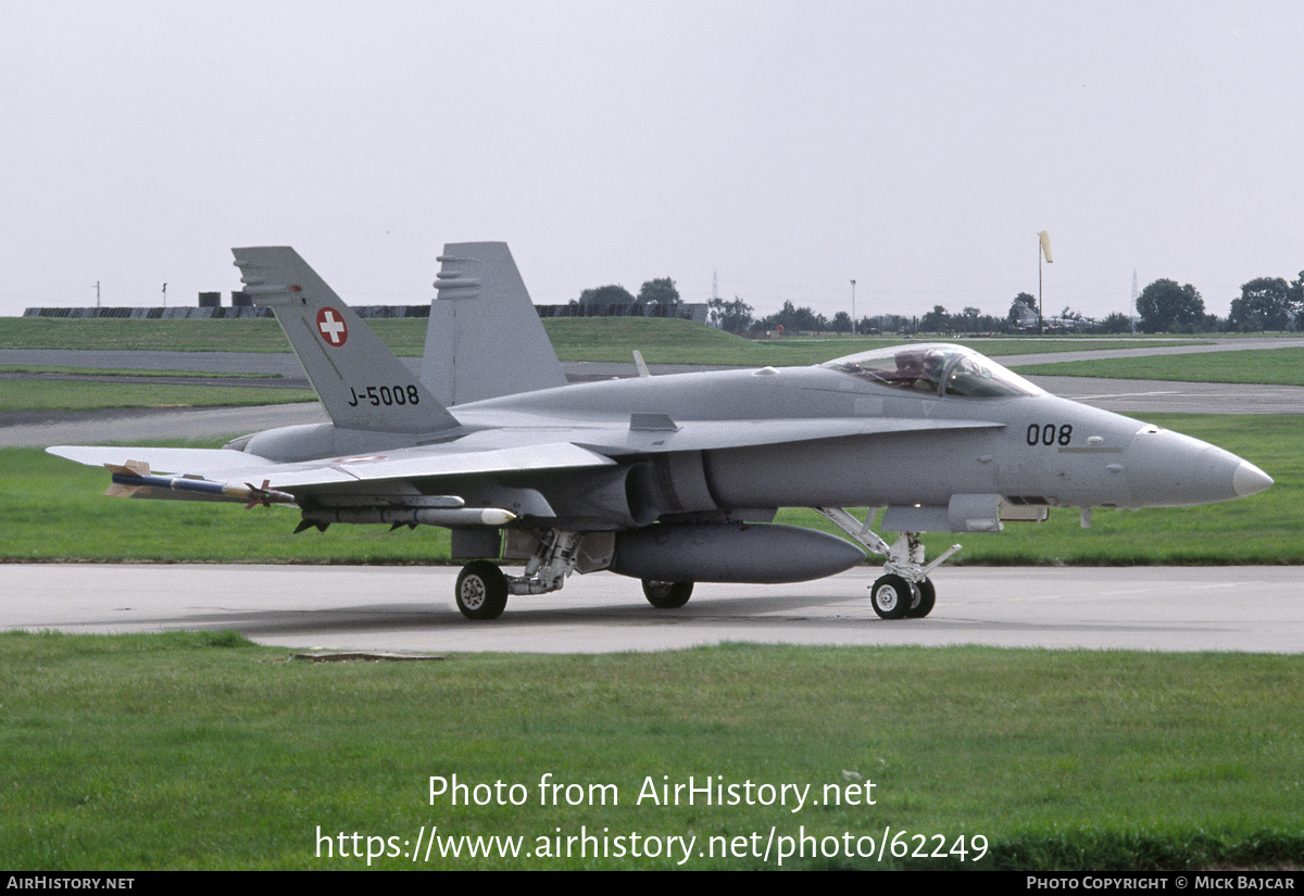 Aircraft Photo of J-5008 | McDonnell Douglas F/A-18C Hornet | Switzerland - Air Force | AirHistory.net #62249