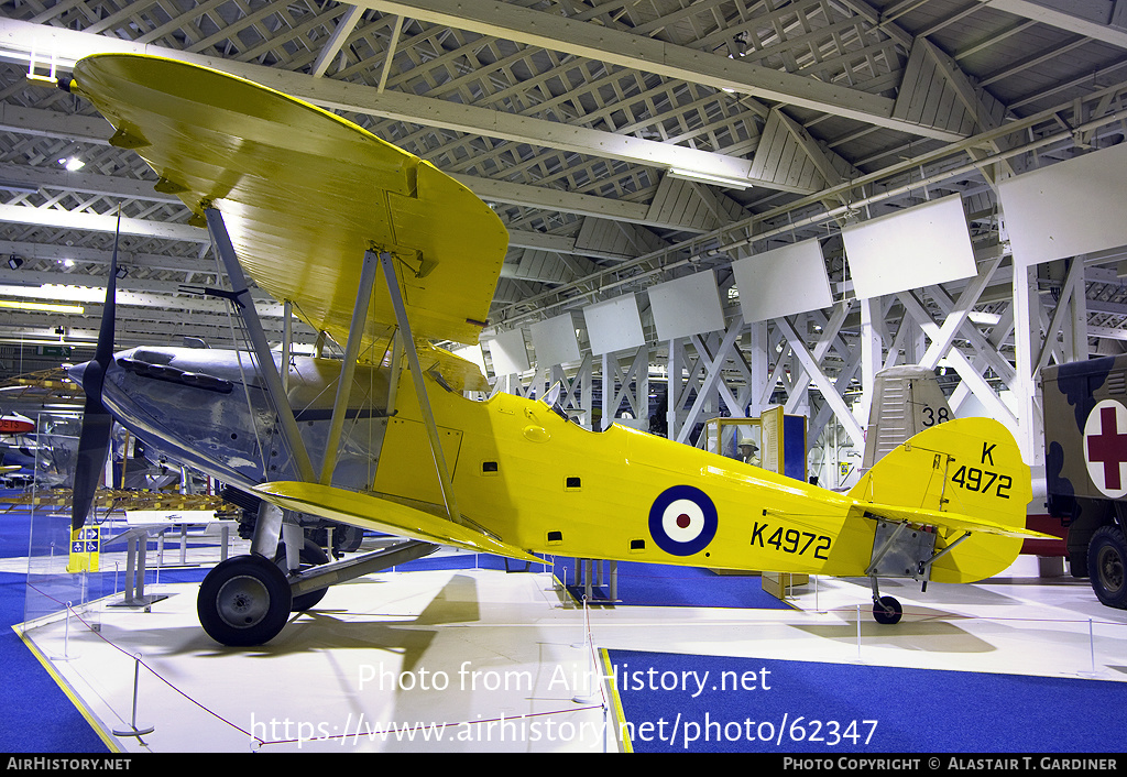 Aircraft Photo of K4972 | Hawker Hart TIIA | UK - Air Force | AirHistory.net #62347