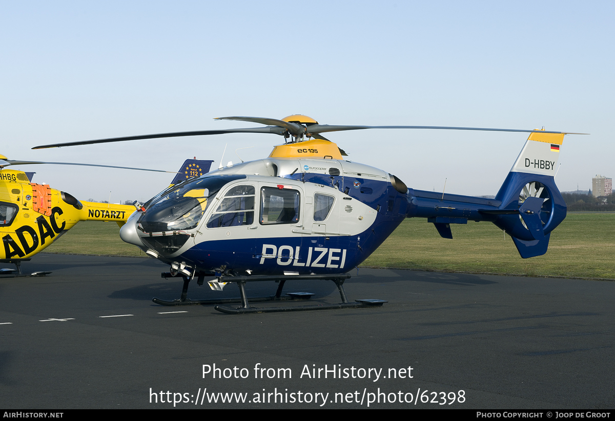 Aircraft Photo of D-HBBY | Eurocopter EC-135P-2+ | Polizei | AirHistory.net #62398