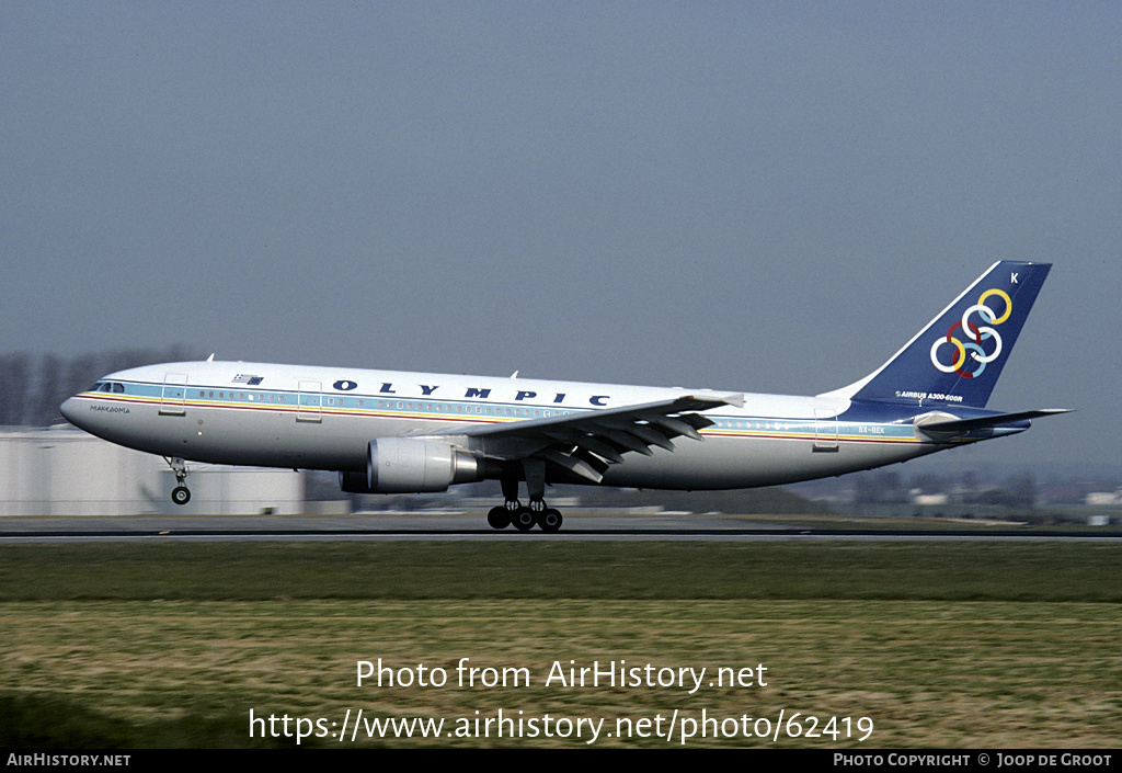 Aircraft Photo of SX-BEK | Airbus A300B4-605R | Olympic | AirHistory.net #62419