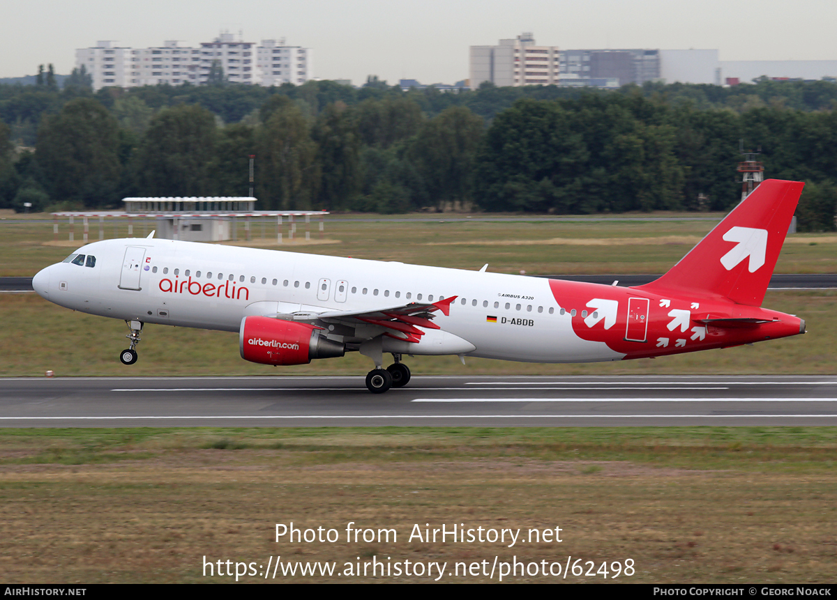 Aircraft Photo of D-ABDB | Airbus A320-214 | Air Berlin | AirHistory.net #62498