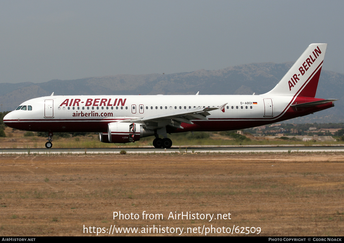 Aircraft Photo of D-ABDI | Airbus A320-214 | Air Berlin | AirHistory.net #62509