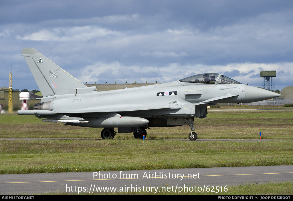 Aircraft Photo of ZK334 | Eurofighter EF-2000 Typhoon FGR4 | UK - Air Force | AirHistory.net #62516