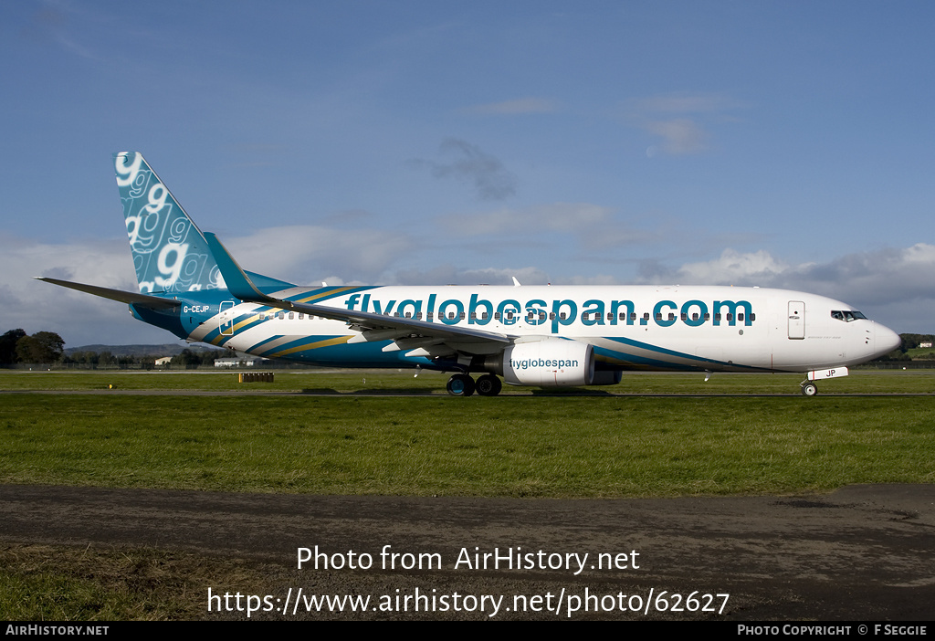 Aircraft Photo of G-CEJP | Boeing 737-8BK | Flyglobespan | AirHistory.net #62627